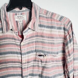 Lucky Brand Men's California Fit Striped Button Front Shirt *See Details For Sz*